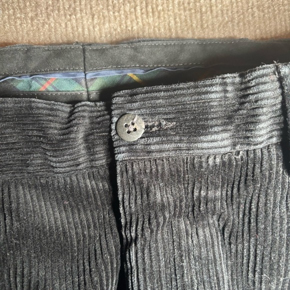 Polo Ralph Lauren Ethan Corduroy Pants Black 34x32 Classic Fit Cotton - Picture 4 of 12